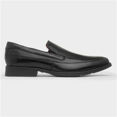 Tilden Free Mens Black Leather Loafer Shoe