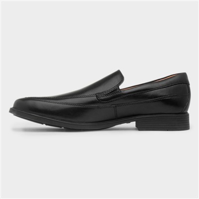 Tilden Free Mens Black Leather Loafer Shoe