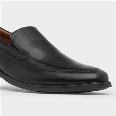 Tilden Free Mens Black Leather Loafer Shoe