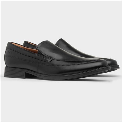 Tilden Free Mens Black Leather Loafer Shoe