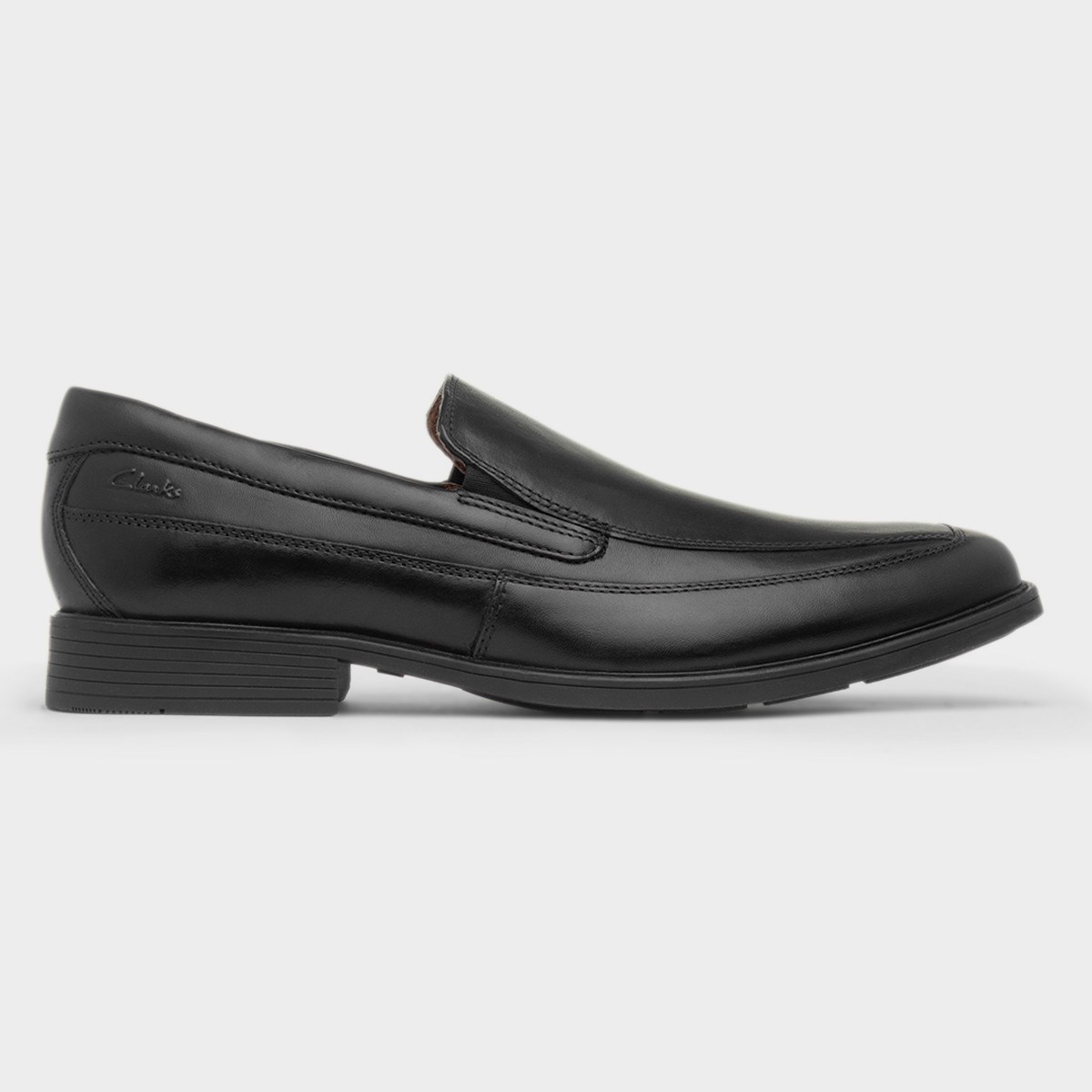 Tilden Free Mens Black Leather Loafer Shoe
