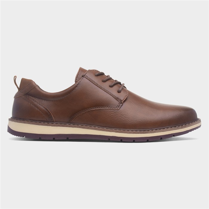 Ted Mens Tan Lace Up Casual Shoe
