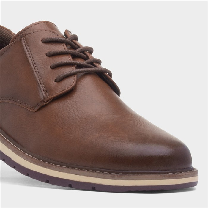 Ted Mens Tan Lace Up Casual Shoe