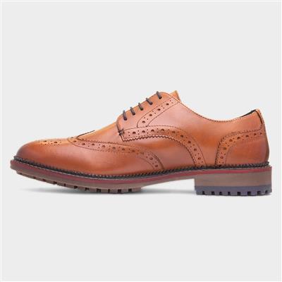 Berthold Mens Tan Leather Brogue
