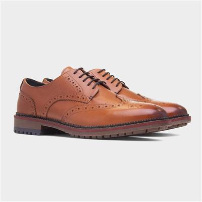 Berthold Mens Tan Leather Brogue