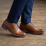 Hush Puppies Jonathan Mens Tan Leather Shoe (Click For Details)