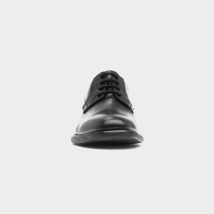 Arno Mens Black Leather Formal Shoe
