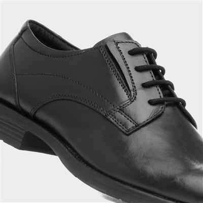 Arno Mens Black Leather Formal Shoe