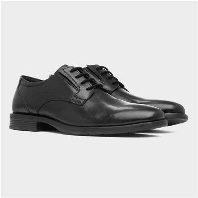 Arno Mens Black Leather Formal Shoe