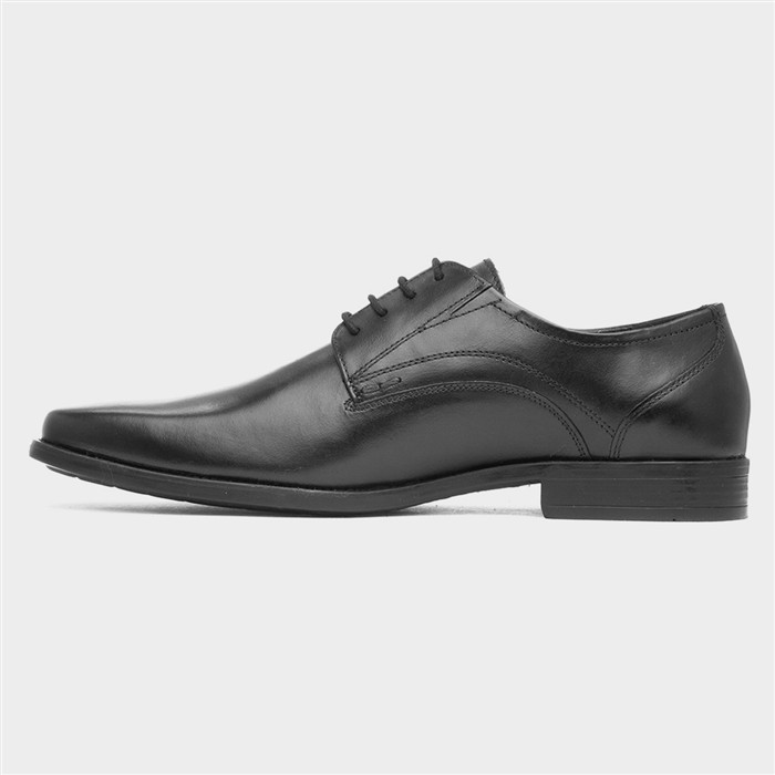 Sesia Mens Black Lace Up Leather Shoe