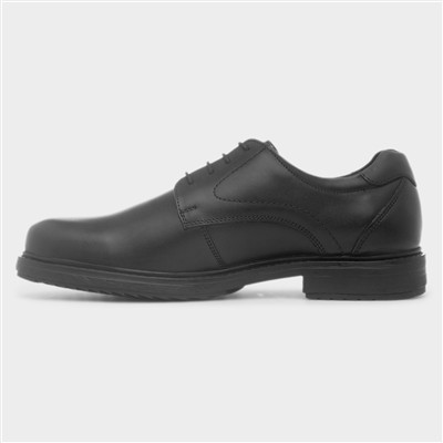 Seine Mens Black Leather Lace Up Shoe