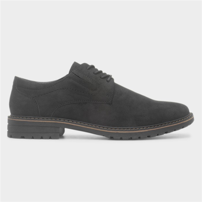 Mens Black Lace Up Smart Casual Shoe