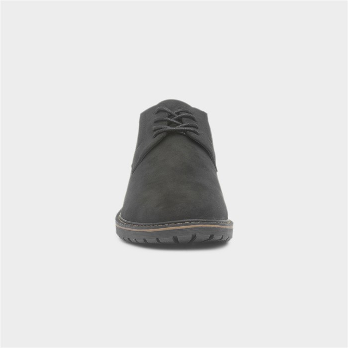 Mens Black Lace Up Smart Casual Shoe