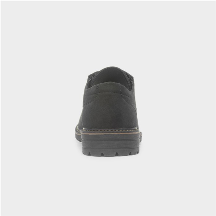 Mens Black Lace Up Smart Casual Shoe