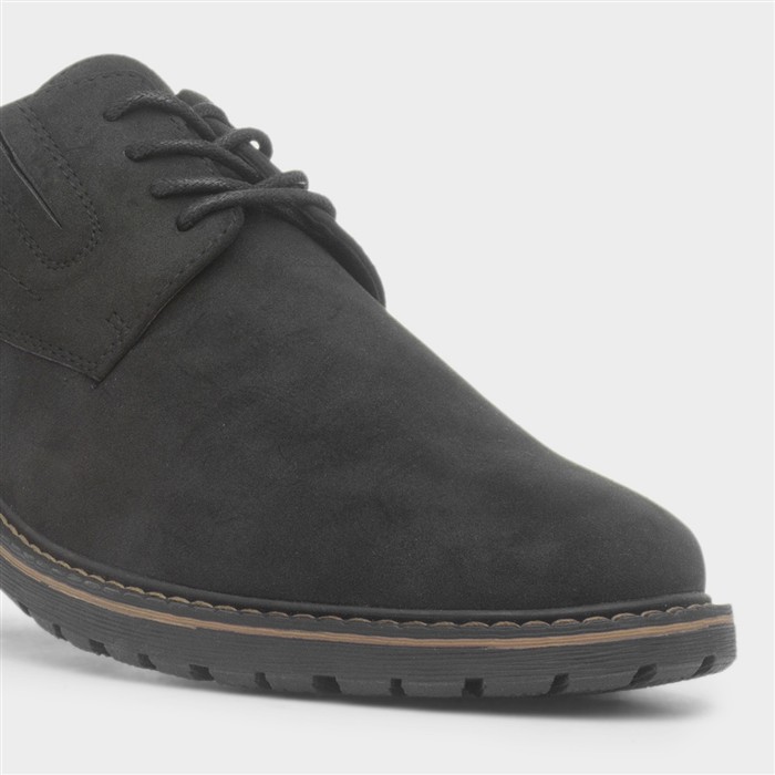 Mens Black Lace Up Smart Casual Shoe