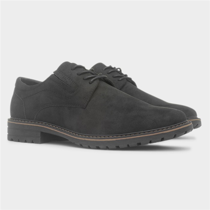Mens Black Lace Up Smart Casual Shoe