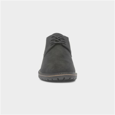 Mens Black Lace Up Smart Casual Shoe