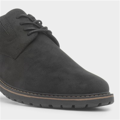 Mens Black Lace Up Smart Casual Shoe
