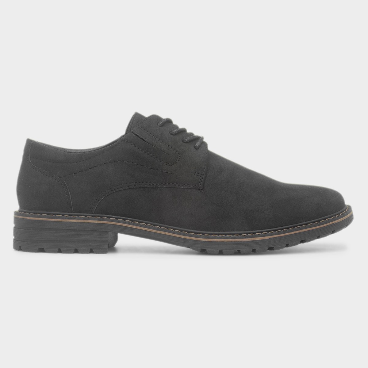 Mens Black Lace Up Smart Casual Shoe