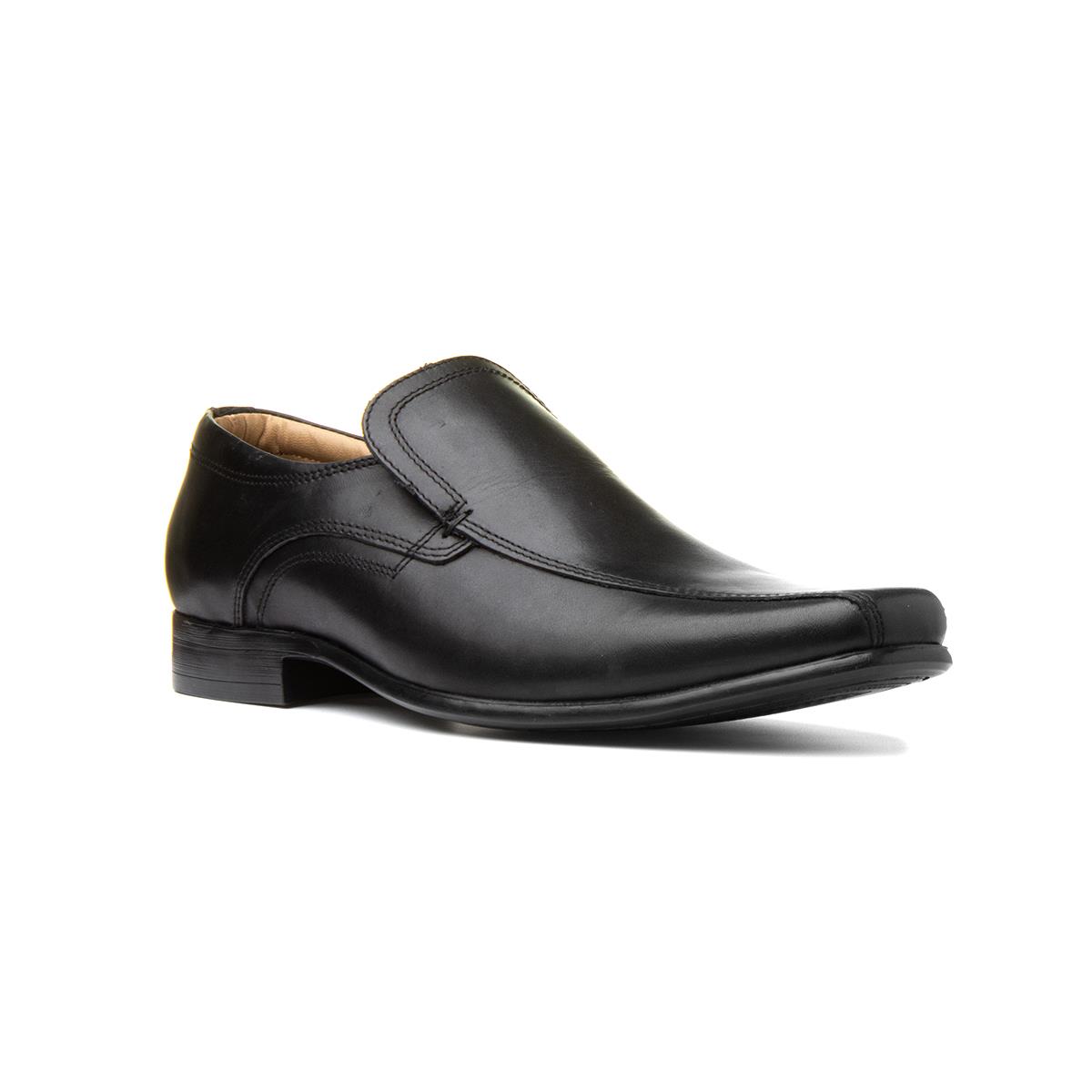 mens leather slip on clogs