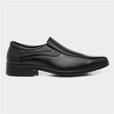Baxter Mens Black Slip On Smart Shoe