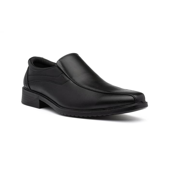 Image of Beckett Mens Black Slip On Smart Shoe