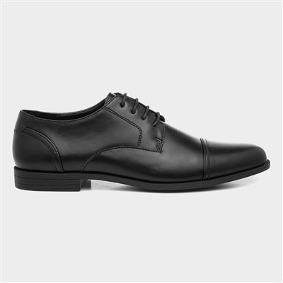 Mens Black Gibson Style Lace Up Shoe