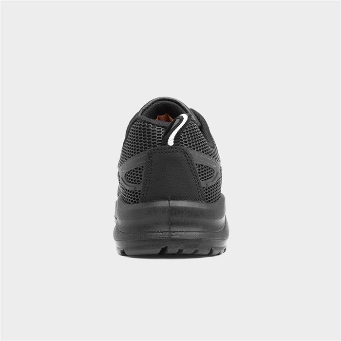 Mallet Mens Lace Up Black Safety Shoe