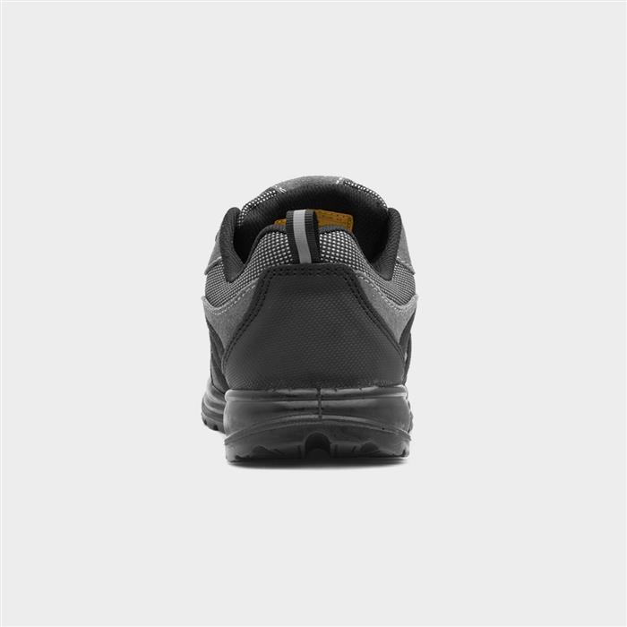 Tool Box Mens Grey Lace Up Safety Shoe