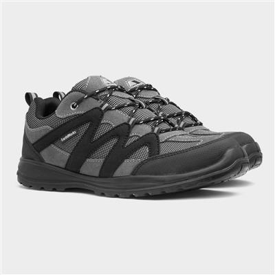 Tool Box Mens Grey Lace Up Safety Shoe