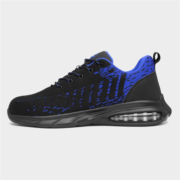 Cement Mens Black & Blue Safety Trainer