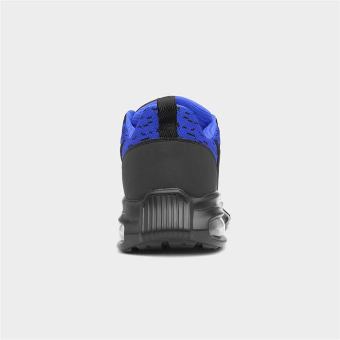 Cement Mens Black & Blue Safety Trainer
