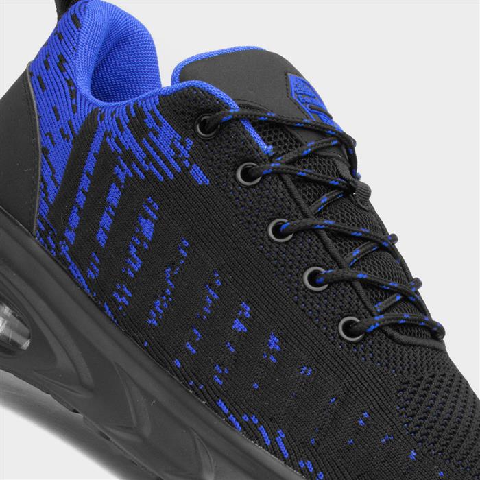 Cement Mens Black & Blue Safety Trainer
