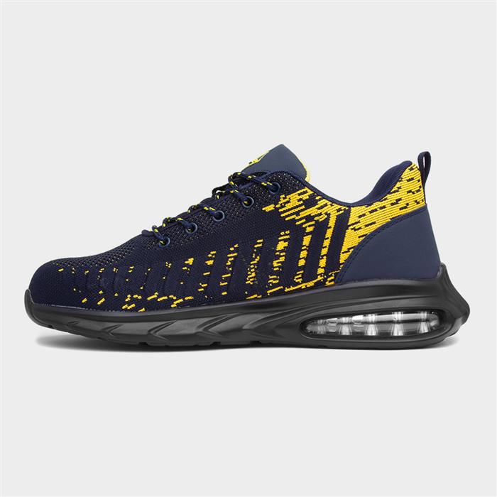 Cement Mens Navy & Black Safety Trainer