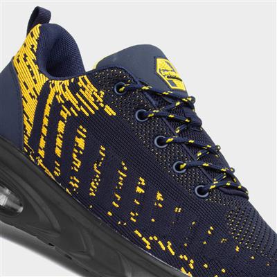 Cement Mens Navy & Black Safety Trainer