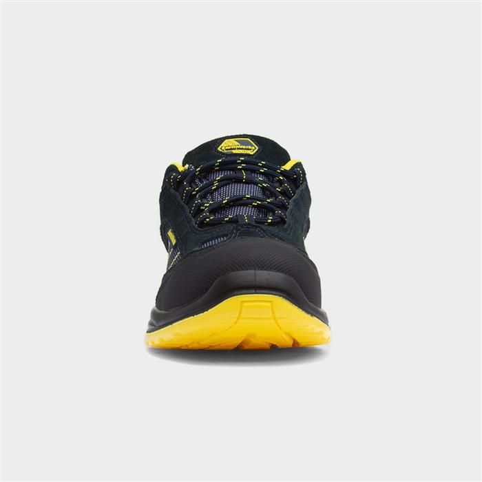 File Blue & Yellow Lace Up Safety Shoe