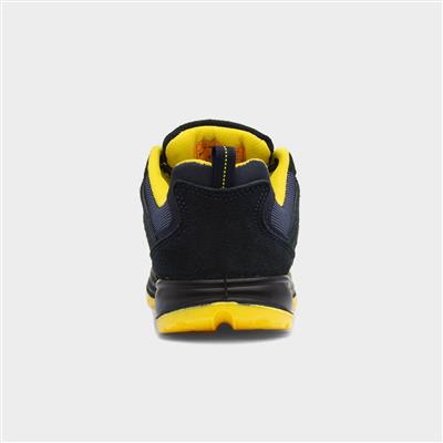 File Blue & Yellow Lace Up Safety Shoe