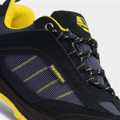 File Blue & Yellow Lace Up Safety Shoe