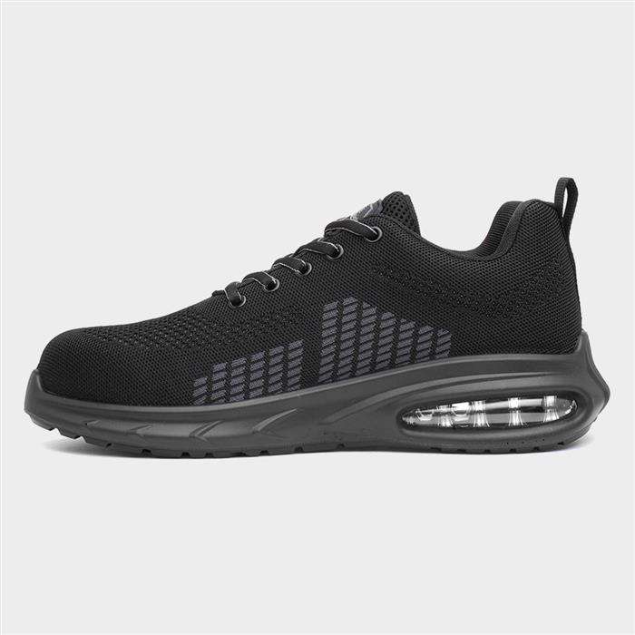 Gavel Unisex Black Knit Safety Trainer