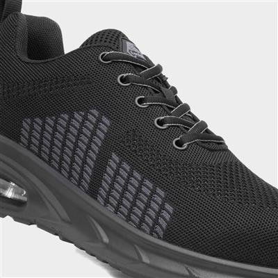 Gavel Unisex Black Knit Safety Trainer