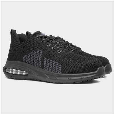 Gavel Unisex Black Knit Safety Trainer