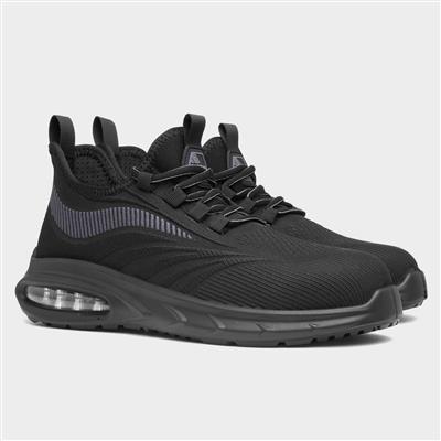 Router Mens Black Safety Trainer