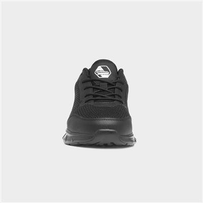 Mitre Mens Black Knitted Safety Shoe
