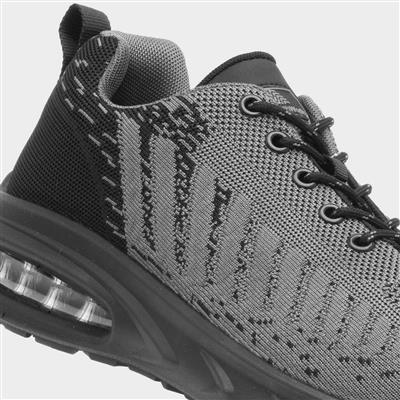 Cement Mens Grey & Black Safety Trainer