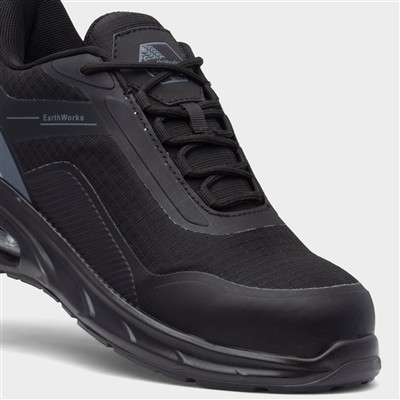 Pipe Mens Black Safety Shoe