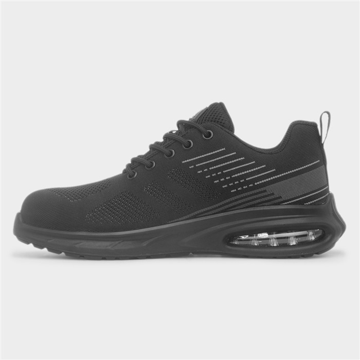 Brick Mens Black Safety Shoe