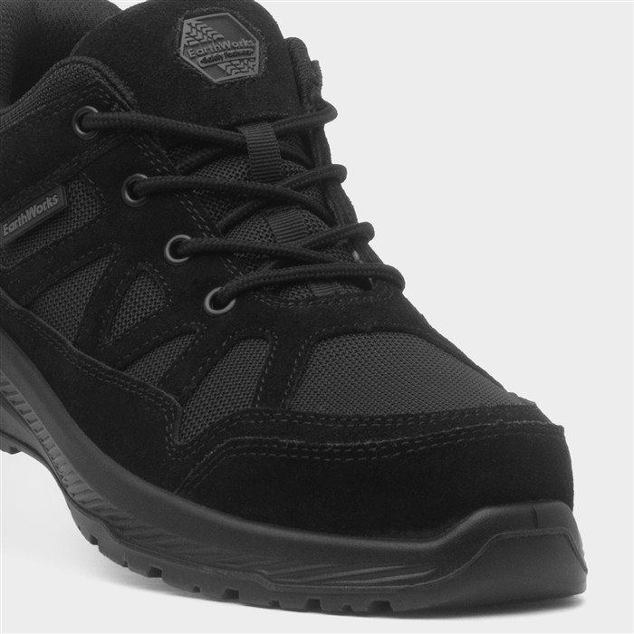 Grout Mens Black Safety Shoe