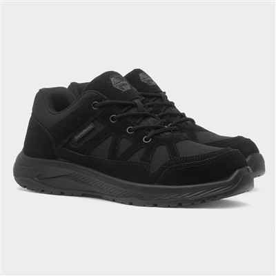 Grout Mens Black Safety Shoe
