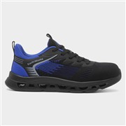 EarthWorks Rivet Mens Black & Blue Safety Shoe (Click For Details)