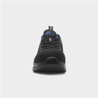 Rivet Mens Black & Blue Safety Shoe